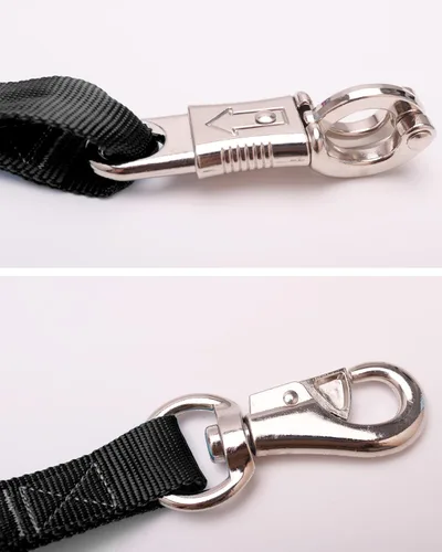 Vista 5 de Corbata ajustable para remolque (paquete de 2) - Correa de nailon para remolque de caballos, ajustable de 25 a 37 pulgadas