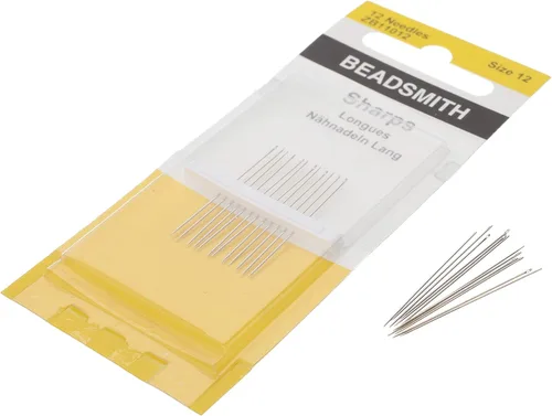 Vista 9 de The Beadsmith Agujas de cuentas Sharps - Tamaño 10, cortas para áreas más pequeñas, 20 agujas por tarjeta, calidad europea, aguja de coser