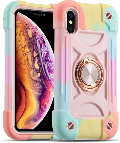 Vista 28 de MARKILL Compatible con iPhone Se3/iPhone Se2, Funda para iPhone 6/6S, Funda para iPhone 7/iPhone 8 de 4.7 Pulgadas con Soporte Anular, Funda