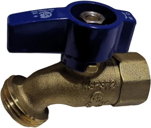 Vista 4 de XFITTING - Manguera roscada hembra de 1/2 pulgada x 3/4 pulgadas, manguera roscada Bibb sin torceduras, 1/4 de vuelta, latón, agua o aceite