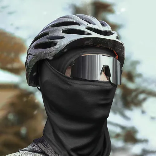 Vista 7 de Máscara facial de camuflaje militar, bandana, pasamontañas, capucha para hombres y mujeres, entrenamiento táctico, ciclismo, esquí, resistente al