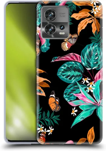 Vista 16 de Head Case Designs Officially Licensed Haroulita Blue Red Ethnic Pattern Soft Gel Case Compatible with Motorola Moto Edge 30 Fusion