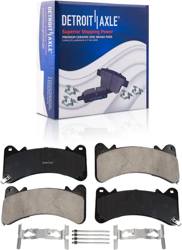 Vista 128 de Detroit Axle - Pastillas de Freno Traseras de Cerámica Izquierda Reemplazo de Pinza para Silverado Sierra Suburban 1500 Tahoe Yukon Escalade ESV EXT