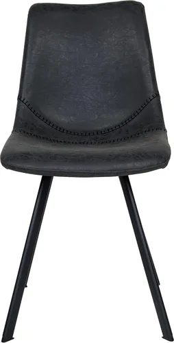 Vista 4 de LeisureMod Markley - Silla de comedor, color negro carbón