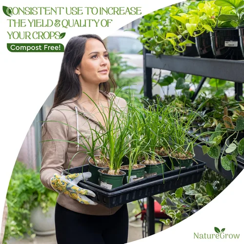 Vista 4 de Lombricomposta de Tierra - Fertilizante orgánico de 1 lb con ácido húmico - Lombricomposta pura para jardinería