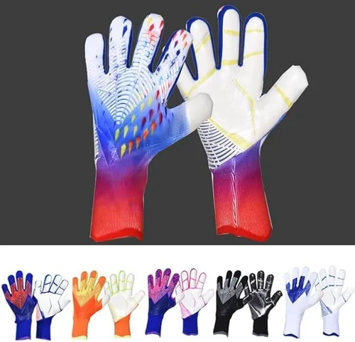 Vista 2 de PLbSe Spider-Man - Guantes de entrenamiento de portero de fútbol, agarre fuerte, antideslizantes y transpirables para adultos y niños