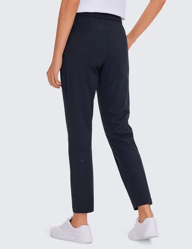 Vista 2 de CRZ YOGA - Pantalones deportivos con elasticidad en 4 direcciones para mujer, pantalones 78 de vestir para el trabajo, con bolsillos, para hacer