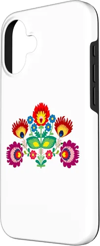 Vista 2 de iPhone 16 Polish Traditional Folk Pattern, Eastern Folklore Case