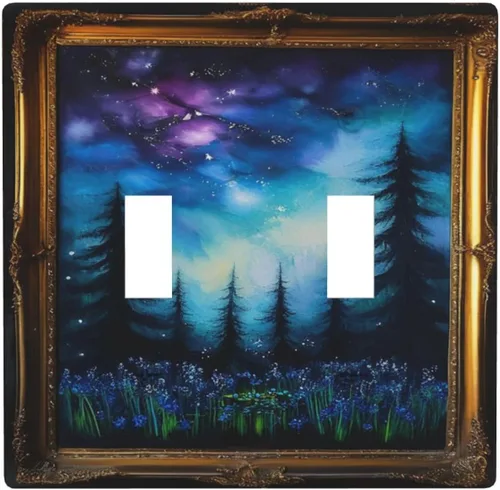 Vista 93 de Cubiertas Decorativas para Interruptores de Luz Arte de Pájaros BirdArt 1 Gang Salida Dúplex Individual Placa de Pared Placa de Interruptor Placa