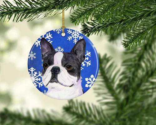 Vista 309 de Caroline's Treasures Cavalier Spaniel - Adorno de cerámica para colgar en el árbol de Navidad, para el hogar, Navidad, fiestas, regalo, 3 pulgadas