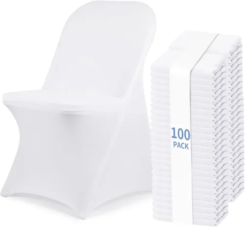 Vista 18 de Fixwal 1 funda elástica negra plegable de elastano para silla