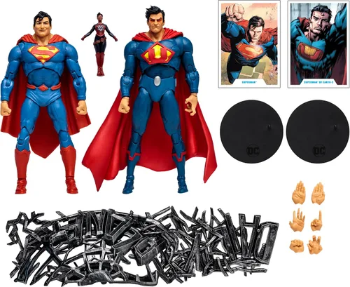 Vista 6 de McFarlane Toys - DC Multiverse Superman vs Superman de la Tierra-3 con Atomica 7in Figura 2pk