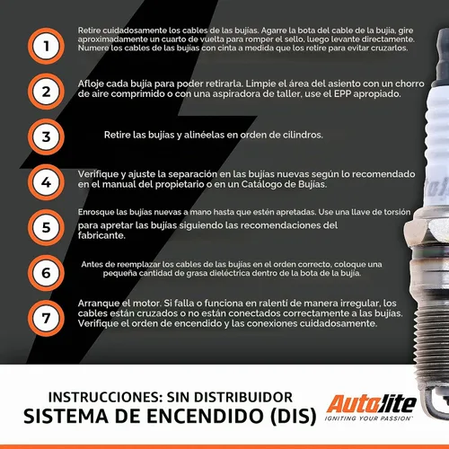 Vista 7 de Autolite Iridium XP - Bujías de repuesto para automóviles, XP105 (paquete de 4)