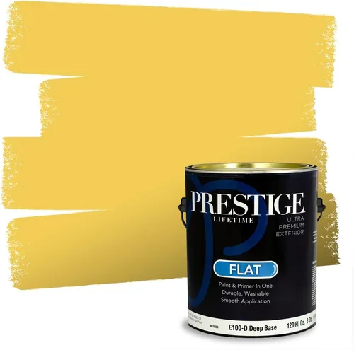 Vista 123 de PRESTIGE Pinturas de pintura exterior e imprimación en uno, 1 galón, plano, combinación comparable de Benjamin Moore* Pila de heno