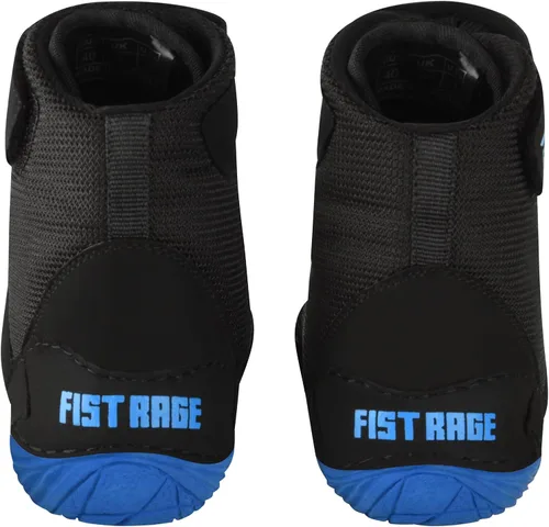 Vista 4 de FISTRAGE - Zapatos de lucha libre, deportes de lucha, entrenamiento maestro, malla unisex profesional para hombres y jóvenes, botas auténticas
