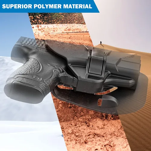 Vista 9 de S&W M&P Shield/Shield Plus OWB Holster, liberación del índice, mano derecha, 0.354 in/.40, barril de 3.1 pulgadas