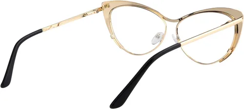 Vista 5 de Zeelool Ellen VFM0176 - Lentes de bloqueo de luz azul de gran tamaño con ojo de gato