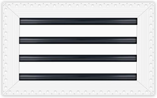 Vista 13 de BUILDMART - Cubierta de ventilación de CA moderna de 8 x 8 - Ventilación de aire negra decorativa - Difusor de ranura lineal estándar - Rejilla