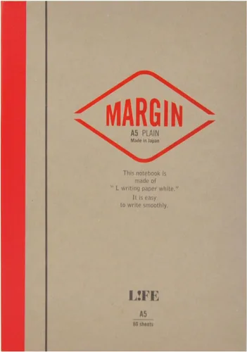 Vista 5 de Life, MARGIN N711 - Cuaderno de notas A5, rojo