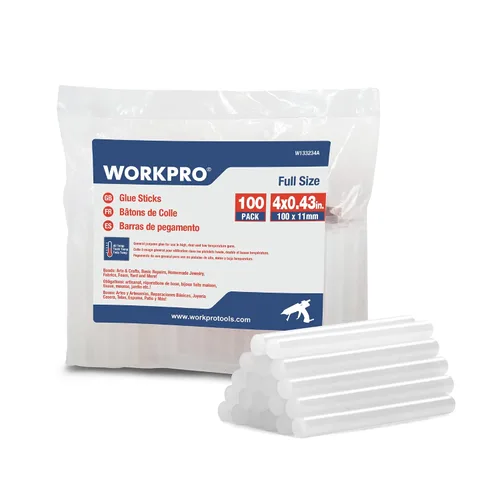 Vista 9 de WORKPRO Barras de pegamento caliente, compatibles con la mayoría de pistolas de pegamento, multiusos para manualidades, reparaciones generales