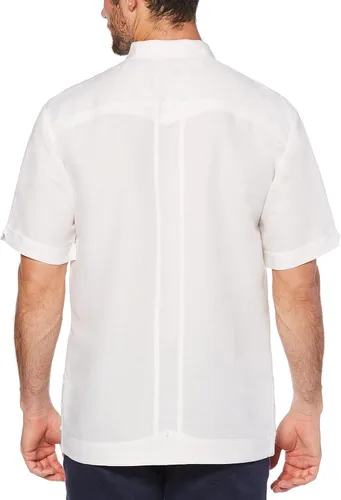 Vista 2 de Cubavera Camisa Guayabera bordada de manga corta para hombre