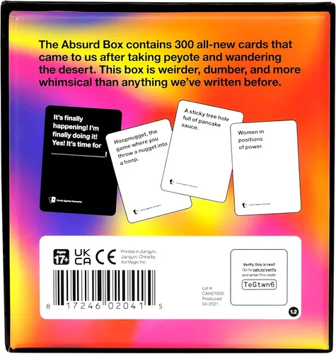 Vista 3 de Cards Against Humanity: Absurd Box • Expansión de 300 cartas • Amplía tu mazo sin problemas