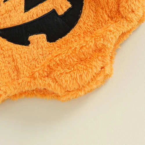 Vista 6 de Mameluco de manga larga para bebé, niña, niño, Halloween, overol de fantasma, mameluco de una pieza con capucha para otoño e invierno