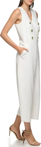 Vista 3 de Karl Lagerfeld Paris Mono con botones y cuello en V para mujer