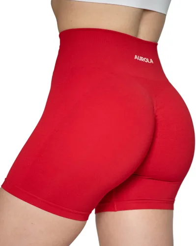 Vista 3 de AUROLA Intensify Workout Shorts for Women Seamless Scrunch Short Gym Yoga Running Sport Active Exercise Fitness Shorts
