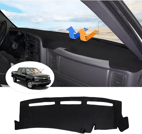 Vista 18 de CARTIST Cubierta de Tablero de Ajuste Personalizado para Chevy Chevrolet Silverado/GMC Sierra 1500 2014-2018, Silverado/GMC Sierra 2500HD 3500HD