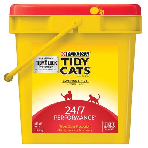 Vista 12 de Purina Tidy Cats Arena para gatos liviana, bajo polvo, aglomerante, LightWeight Glade Clean Blossoms arena para múltiples gatos - envase de 6 lb