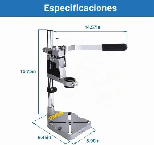 Vista 8 de Prensa de taladro GOTOTOTOP, soporte ajustable para taladro de escritorio