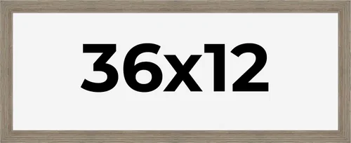 Vista 9 de Marco de fotos de madera real gris de 36 x 12 pulgadas de ancho de 1.5 pulgadas Profundidad del marco interior de 0.5 pulgadas Marco de fotos
