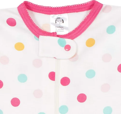 Vista 7 de Gerber Pijamas de pies para bebé, niña - 4