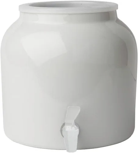 Vista 7 de New Wave Enviro Dispensador de agua de porcelana, rayas azules clásicas
