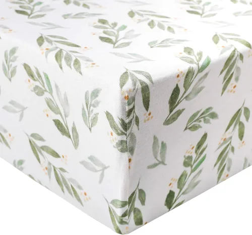 Vista 75 de Copper Pearl: Sábanas de punto prémium para cuna de bebé para niños y niñas, transpirables y suaves, sábanas ajustables para colchones estándar