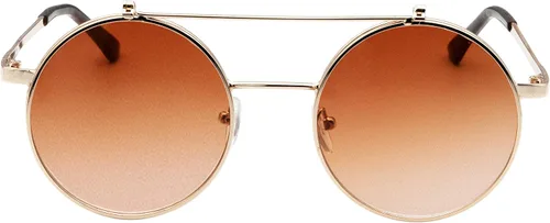Vista 2 de JL Glasses Gafas de sol redondas estilo retro estilo Seampunk
