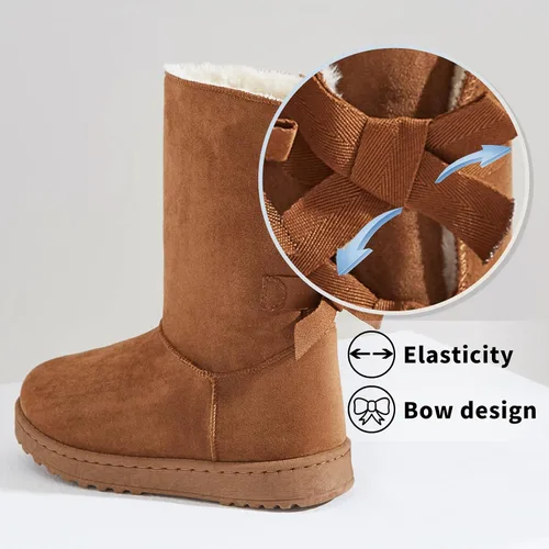 Vista 4 de Uoidru Womens Winter Boots For Women Mid Calf Boots Fuzzy Snow Boots Fur Lined Ankle Booties Warm Boots