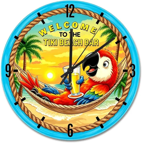 Vista 72 de Reloj de pared Whatever Modern Wood Clock de 10 pulgadas, silencioso, sin tictac, funciona con pilas, para sala de estar, dormitorio, cocina, A