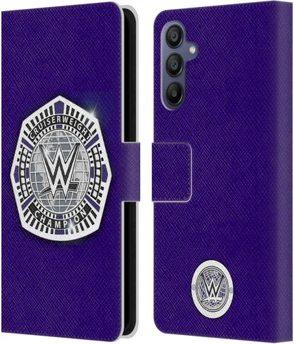 Vista 289 de Head Case Designs Officially Licensed WWE Cruiserweight Champion Title Belts Leather Wallet Case Compatible with Samsung Galaxy A07 4G Campeón