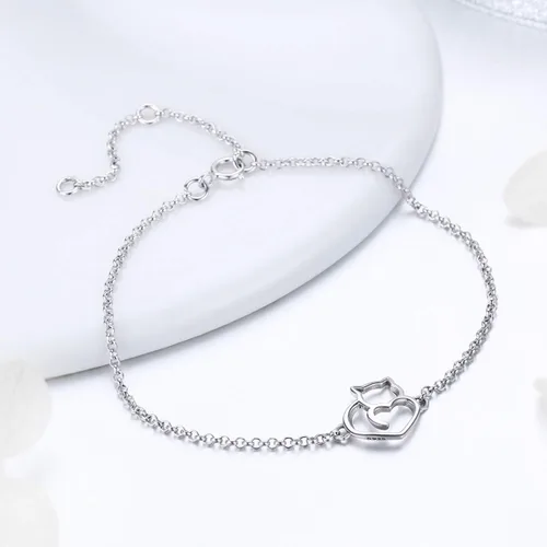 Vista 6 de WOSTU Pulseras ajustables de plata de ley 925 para mujer, aniversario, cumpleaños, Navidad, joyería para mujer