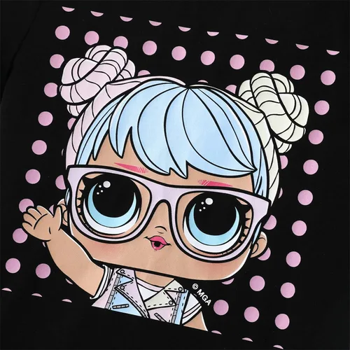 Vista 4 de L.O.L. Surprise! Girls Kids Clothes Outfits Girls Cotton Tops Tee Tshirts Dress Skirt Set