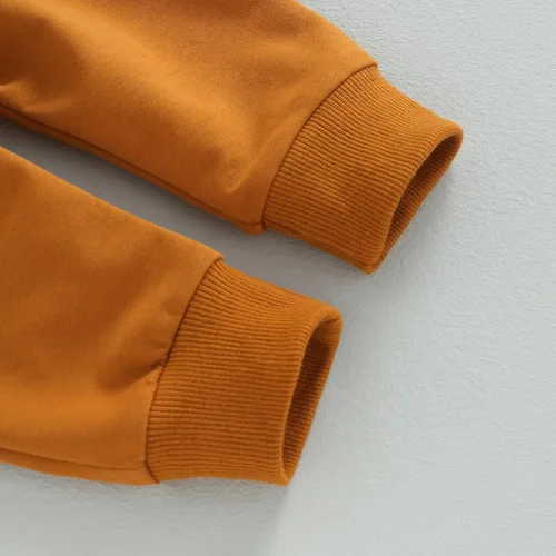 Vista 7 de Ropa para el día de San Valentín para bebé, sudadera de manga larga con letras, pantalones deportivos elásticos para otoño e invierno