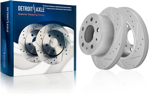 Vista 50 de Detroit Axle - Rotores de freno para Toyota Avalon 2020-2021 Camry 2020-2024, repuesto de rotores de freno de disco perforados y ranurados: rotor
