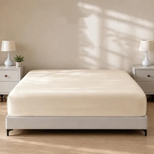 Vista 15 de Gokotta Sábana bajera ajustable y funda de almohada de rayón de bambú, sábana refrescante súper suave con 4 correas elásticas en las esquinas