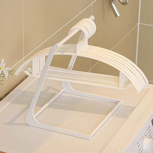 Vista 2 de Organizador de percha para armario, lavandería, ropa para colgar ropa, apilador, soporte para colgar ropa para adultos o niños