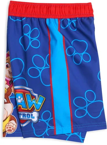 Vista 6 de Paw Patrol Rubble Marshall Chase Pullover Rash Guard and Swim Trunks Outfit Set Toddler to Little Kid