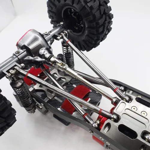 Vista 7 de Acero inoxidable cortado a la longitud del eje de transmisión 2.677-9.016 in U-Joint eje de transmisión para 1/10 RC Rig Crawler Sportys 1.9 Shafty