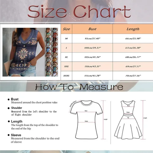 Vista 6 de Ollysqiar Camisetas sin mangas con estampado étnico vintage para mujer, cuello en V, para dormir