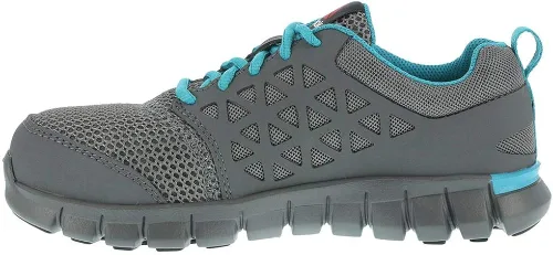 Vista 5 de Reebok Work RB044 - Cojín sublite para mujer, puntera de seguridad de aleación de trabajo, Azul